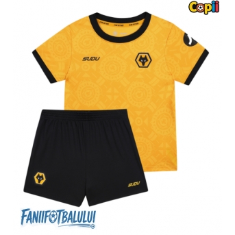 Wolves Echipament de Fotbal Replică 2025-26 Copii Acasa (+ Șorturi)